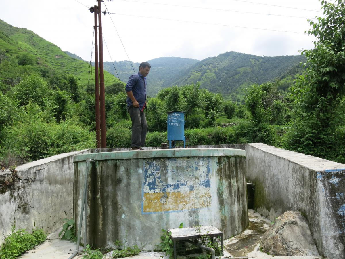Water tank in Uttarakhand, India (Photo: Stef Smits) Water tank in Uttarakhand, India (Photo: Stef Smits)