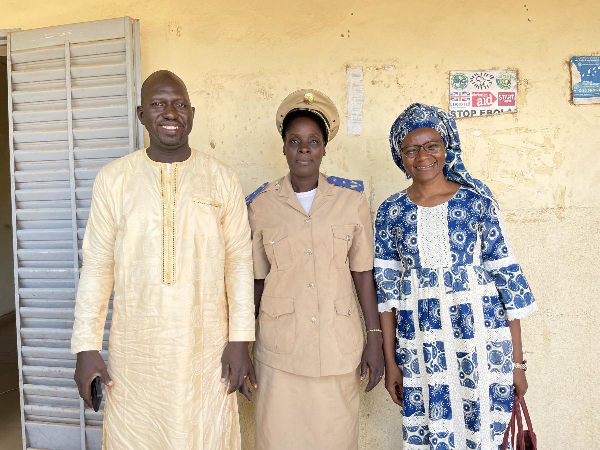 Photo : Mohamed Kané, Diarra Djeneba Kemesso et Afou Chantal Bengaly