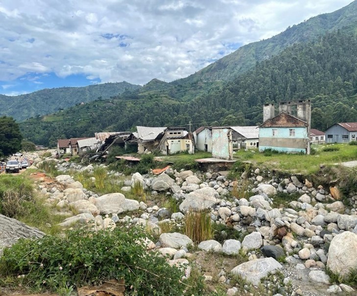 Kilembe mines office destroyed by the May 2020 floods