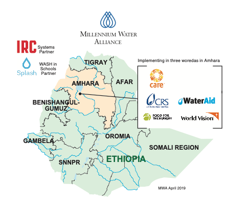 Ethiopia MWA collaboration map Ethiopia MWA collaboration map