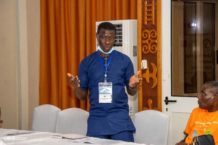Mohammed Ali speaking at the side event