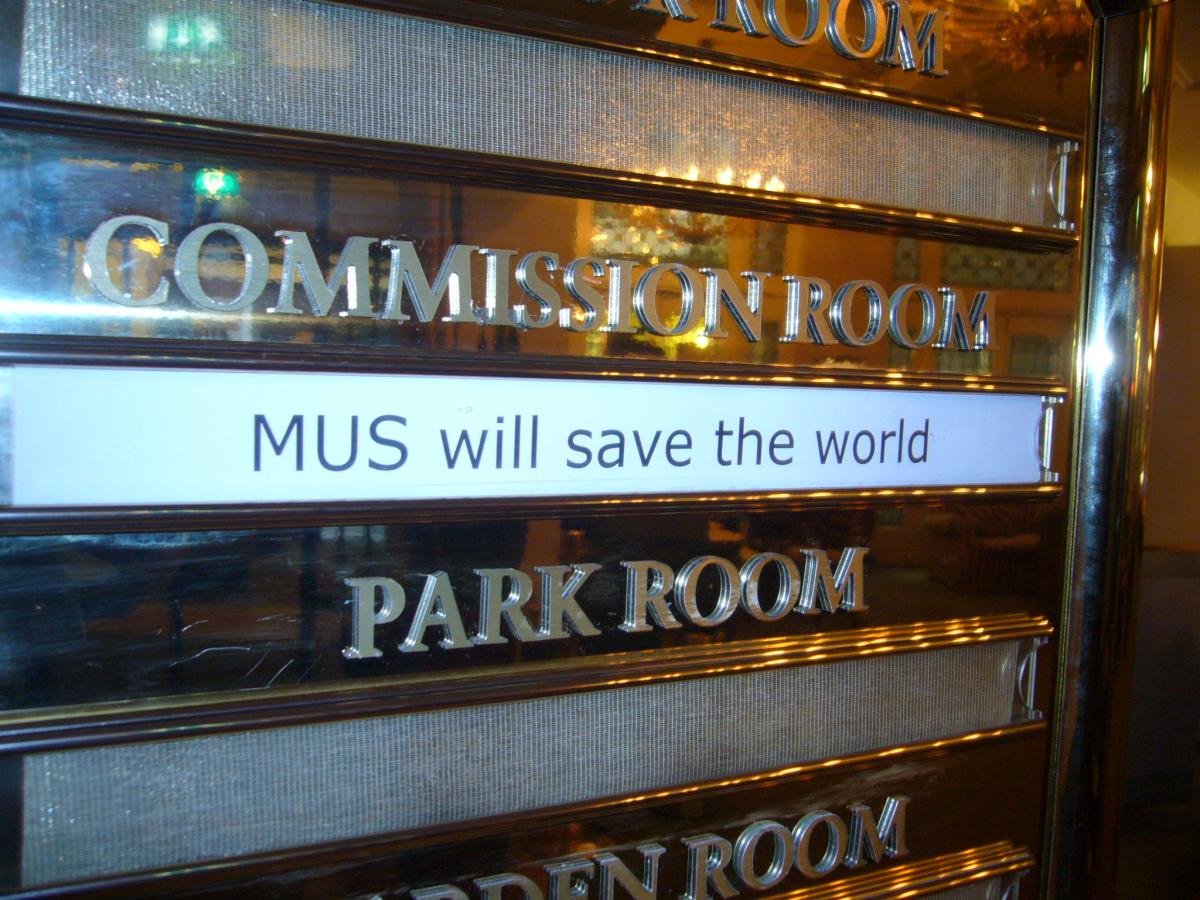 MUS will save the world MUS will save the world