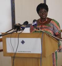 Mrs. Cecilia Johnson, Chairman of the Council of State, & Chairman for the opening ceremony