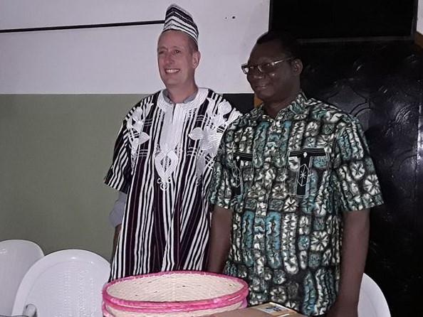 Patrick Moriarty and Aboubakar Hema, mayor of Banfora (photo Cabinet du Maire Banfora) Patrick Moriarty and Aboubakar Hema, mayor of Banfora (photo Cabinet du Maire Banfora)