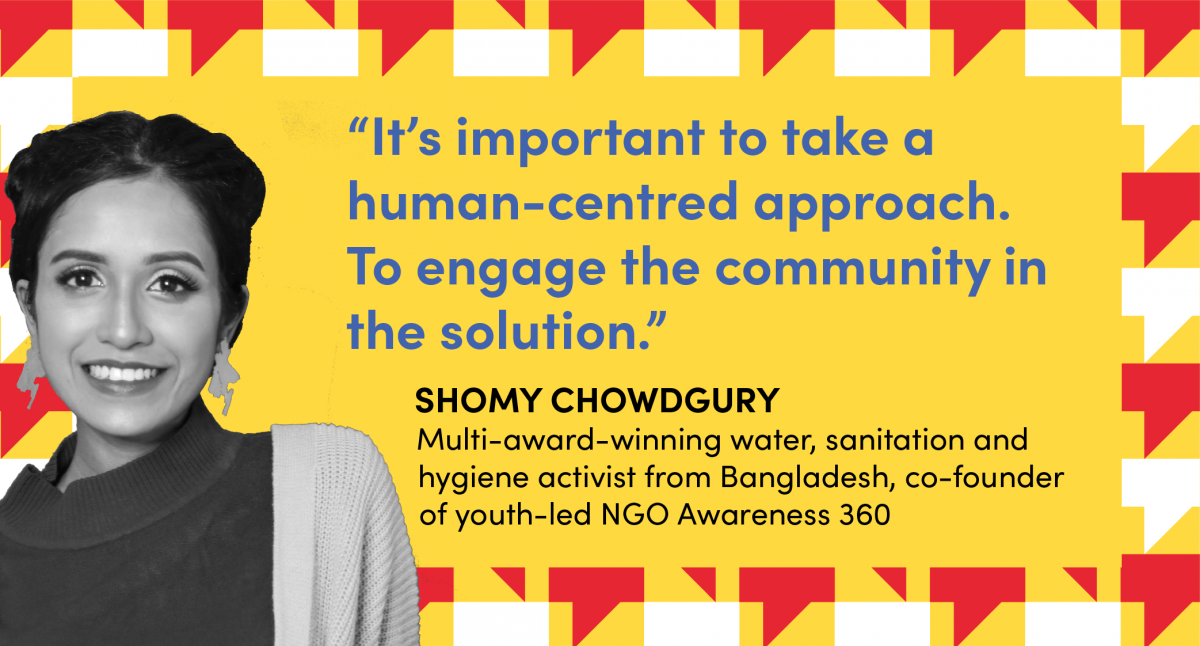 “It’s important to take a human-centred approach.To engage the community in the solution.”