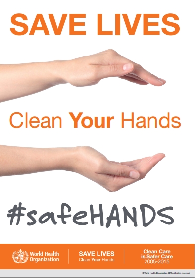#safeWATER WHO campaign poster