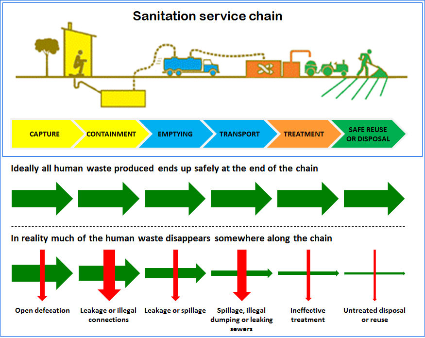 Sanitation service chain Sanitation service chain