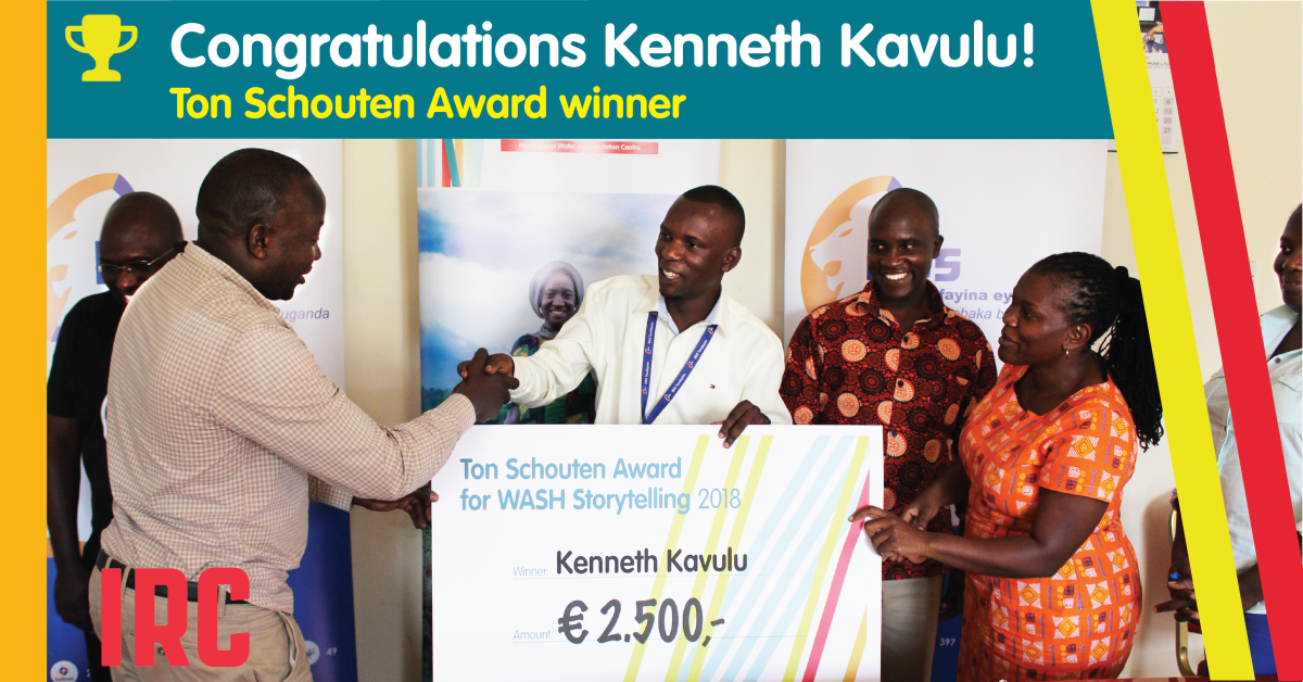 IRC Uganda team members and Kenneth Kavulu during the celebration event of the Ton Schouten Award 2018 IRC Uganda team members and Kenneth Kavulu during the celebration event of the Ton Schouten Award 2018