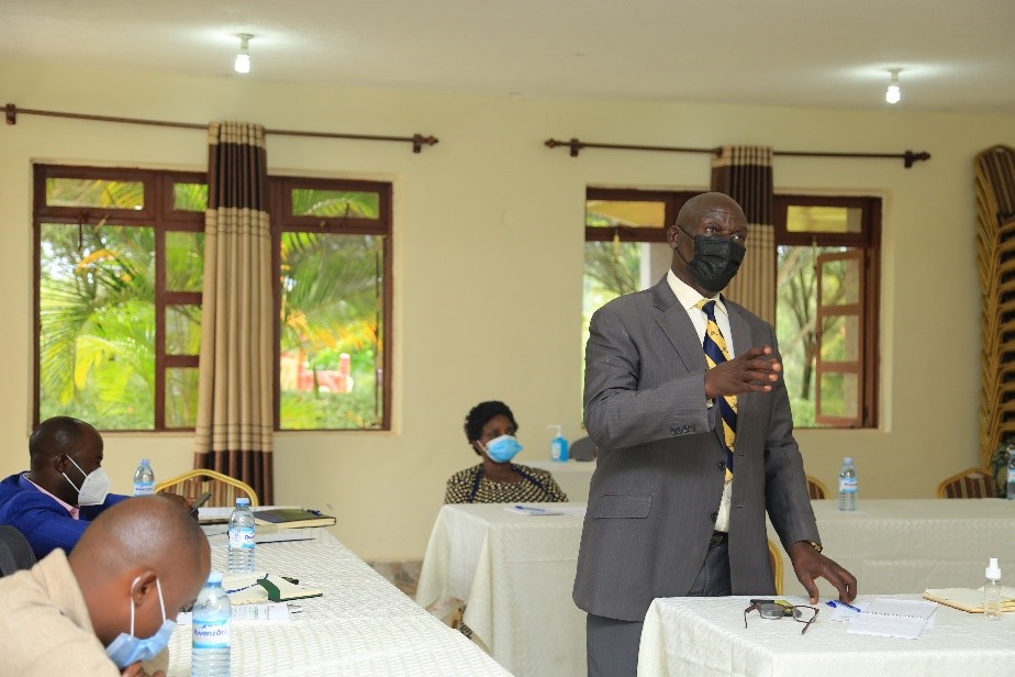 Mr Peter Sunday Rusoke, Minister of Culture Tooro Kingdom speaks at the cultural leaders strategic meeting on hygiene promotion campaigns Mr Peter Sunday Rusoke, Minister of Culture Tooro Kingdom speaks at the cultural leaders strategic meeting on hygiene promotion campaigns