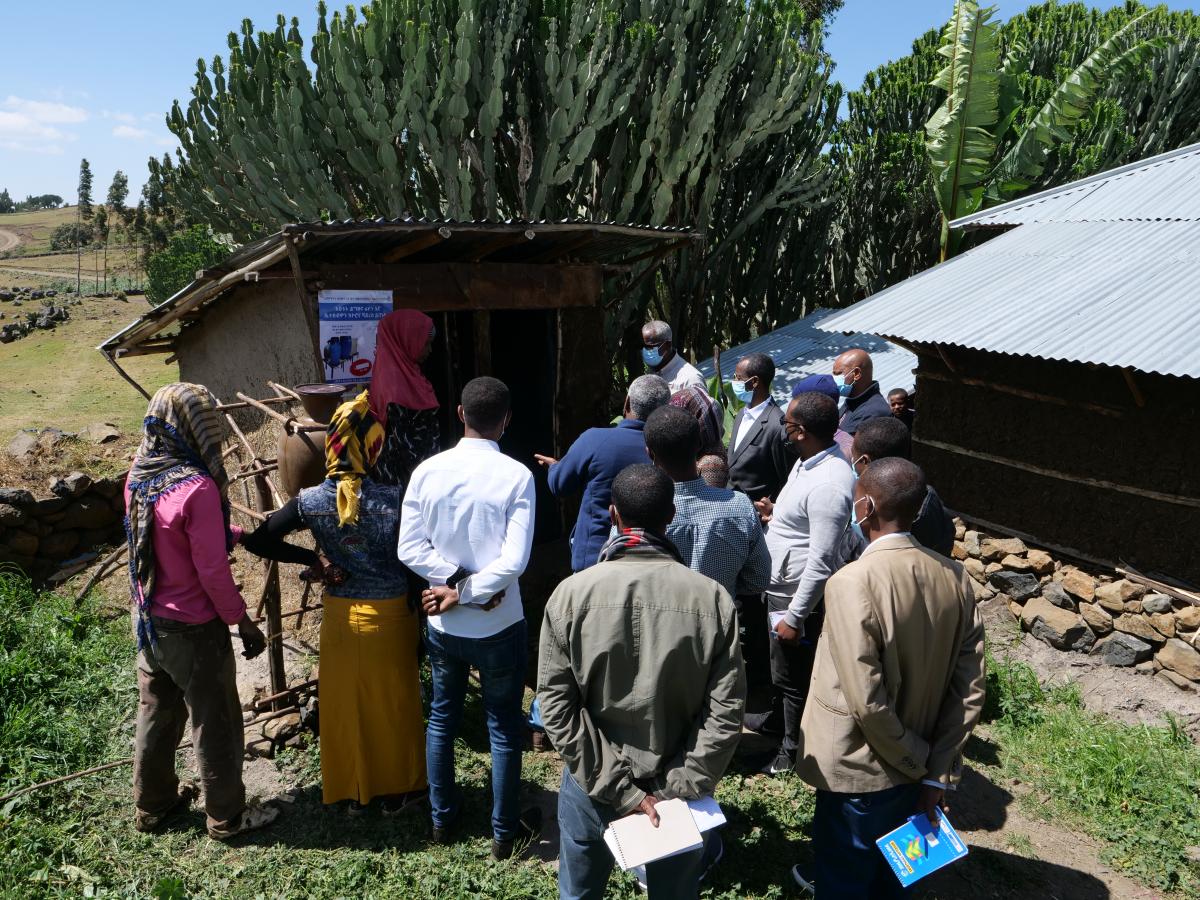 With their improved toilet, Merima Indris and her families are living a better life