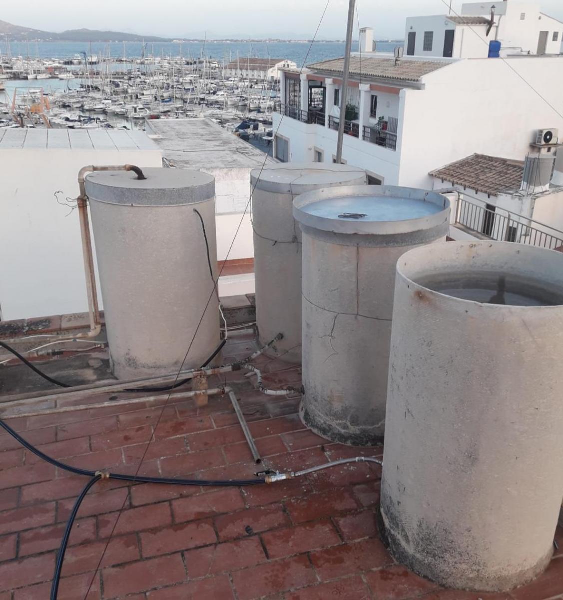 Rooftop water tanks