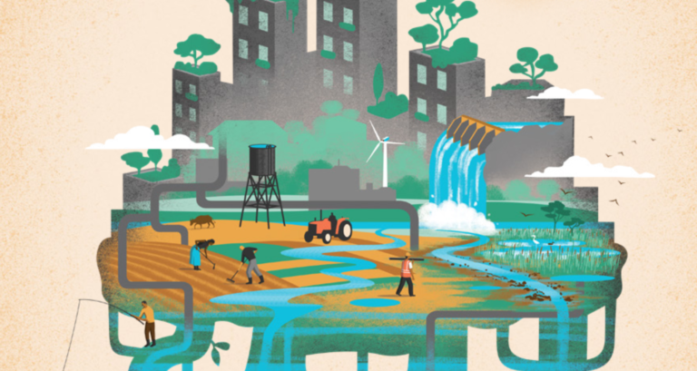 Nature-based solutions for water. Illustration for World Water Development Report 2018. Courtesy UNESCO and UN-Water Nature-based solutions for water. Illustration for World Water Development Report 2018