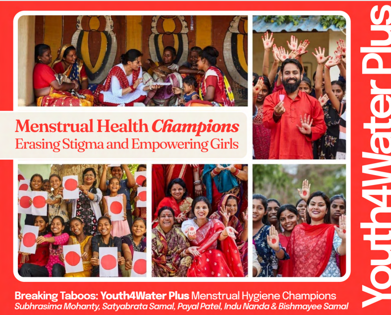 Youth4Water Plus Menstrual Hygiene Campaign poster Youth4Water Plus Menstrual Hygiene Campaign poster
